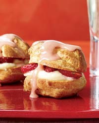 Strawberry cream puffs