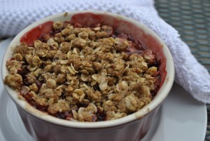 Strawberry crumble