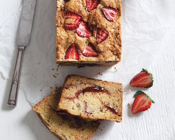 Strawberry cucumber bread