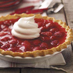 Strawberry custard pies
