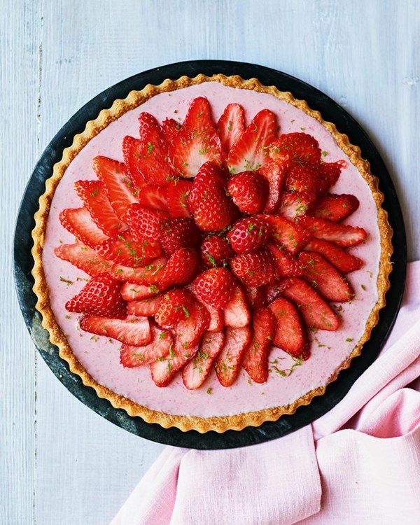Strawberry daiquiri tart