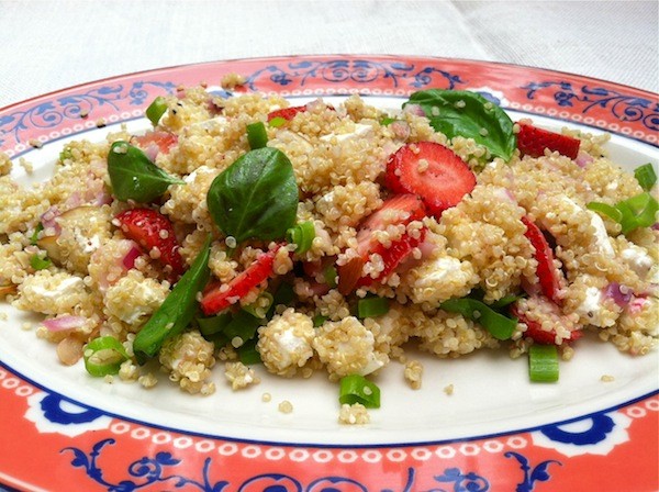 Strawberry feta quinoa salad