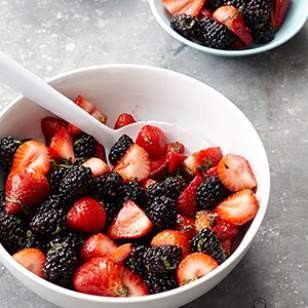 Strawberry fruit salad