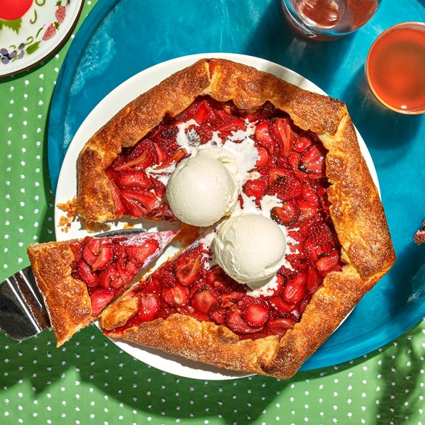 Strawberry galette