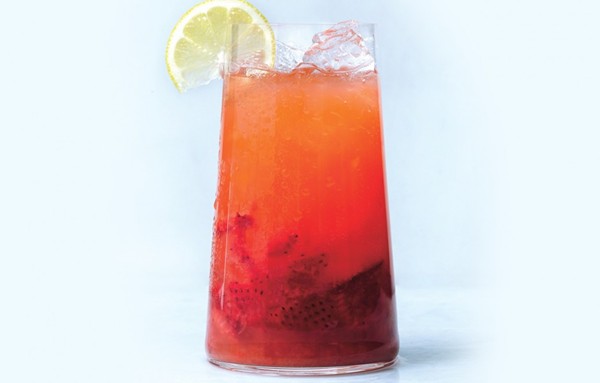 Strawberry-ginger lemonade