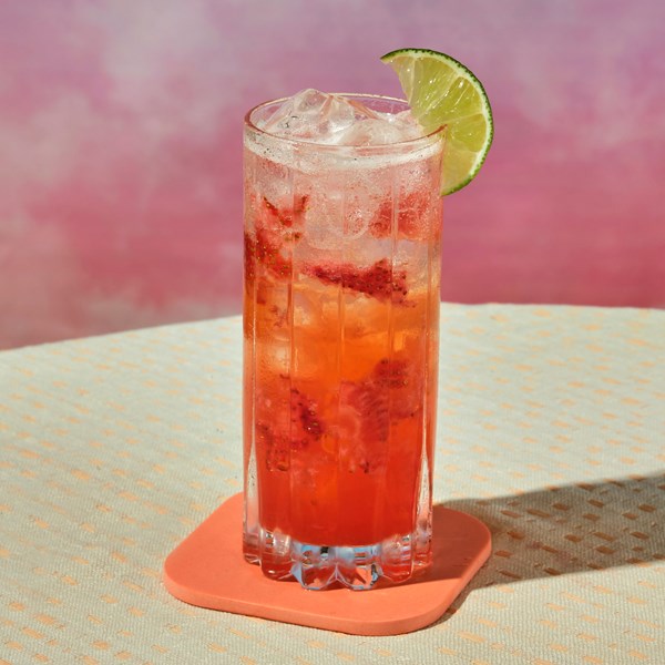 Strawberry-ginger limeade