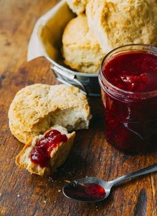 Strawberry-hibiscus jam [Dionne Knox, Zella's Soulful Kitchen]
