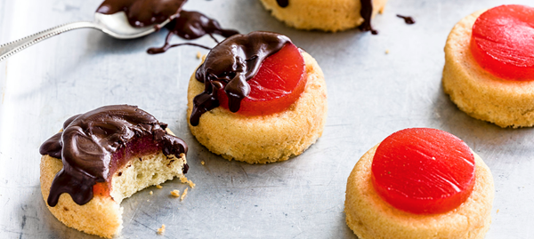 Strawberry Jaffa cakes