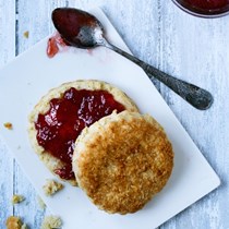 Strawberry jam breakfast biscuit [Matt Neal)