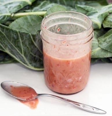 Strawberry jam vinaigrette