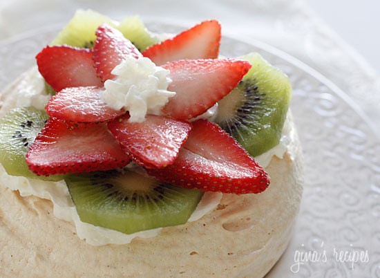 Strawberry kiwi Pavlovas