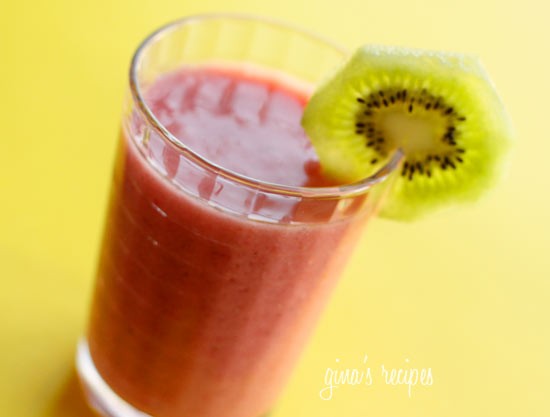 Strawberry kiwi smoothie