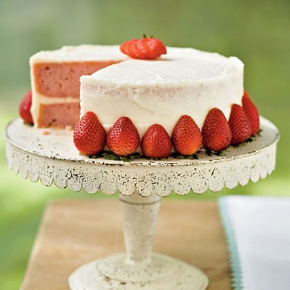 Strawberry layer cake