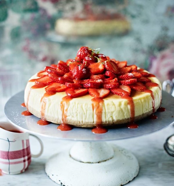 Strawberry lemon cheesecake