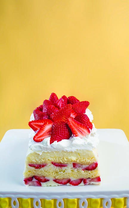 strawberry lemon icebox cake