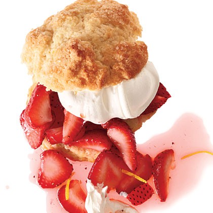 Strawberry-lemon shortcakes