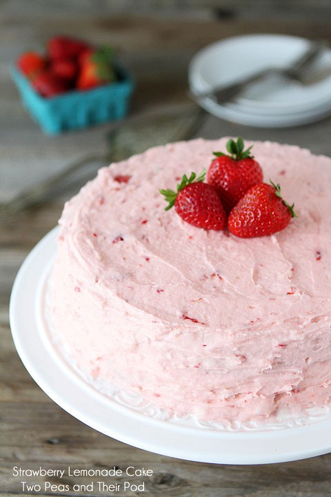 Strawberry lemonade cake