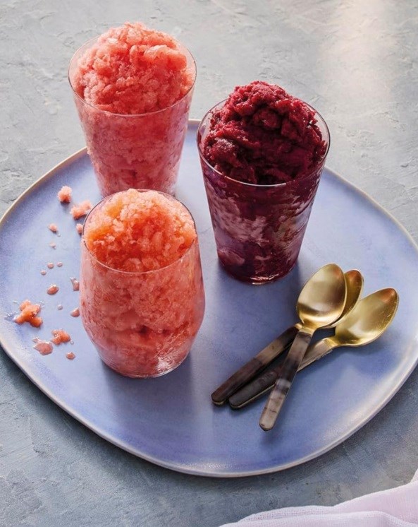 Strawberry lemonade Italian ice
