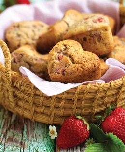 Strawberry love muffins
