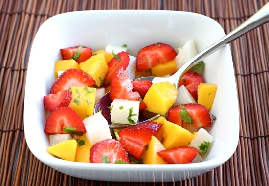 Strawberry mango jicama salad 