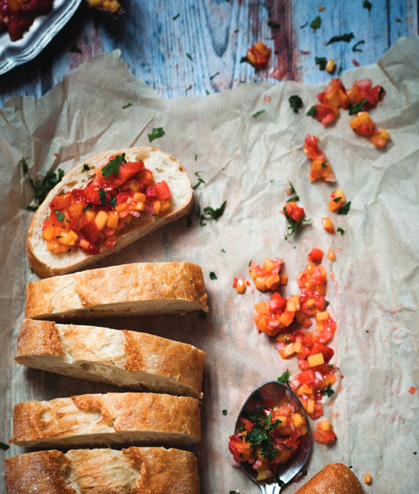 Strawberry mango salsa