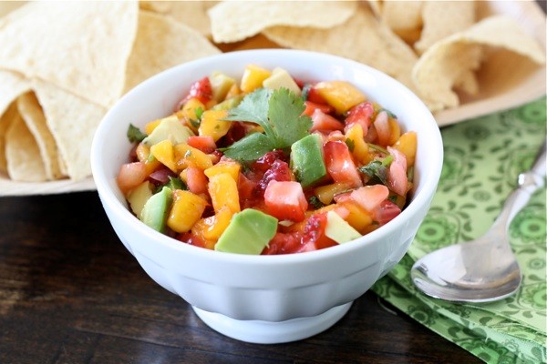 Strawberry mango salsa