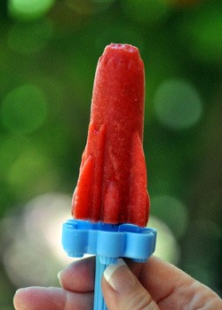 Strawberry margarita popsicles