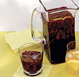 Strawberry-melon sangria