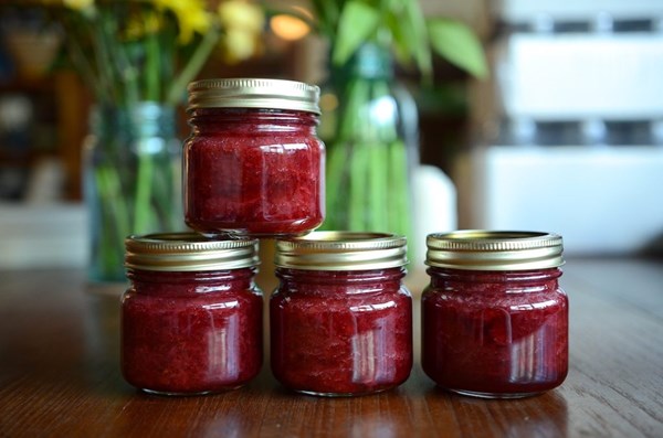 Strawberry Meyer lemon jam