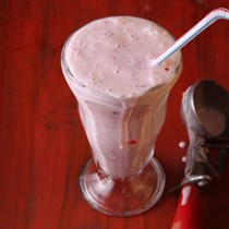 Strawberry milk shake