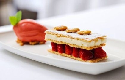Strawberry mille feuille