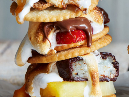 Strawberry Nutella s'mores