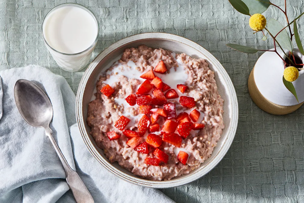 Strawberry oatmeal from Marcus & MJ Hill