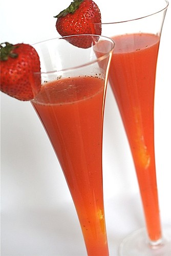 Strawberry orange juice