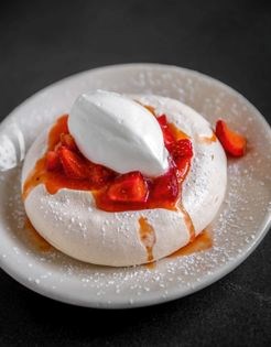 Strawberry Pavlovas