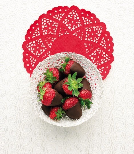 Strawberry petits fours