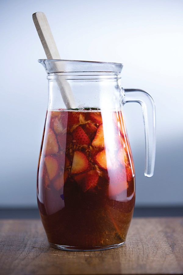 Strawberry Pimm's cup