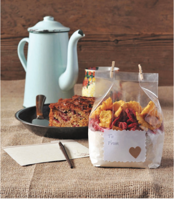 Strawberry pineapple orange cake mix