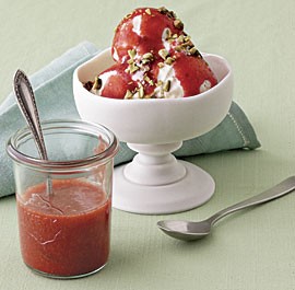 Strawberry-pomegranate sauce