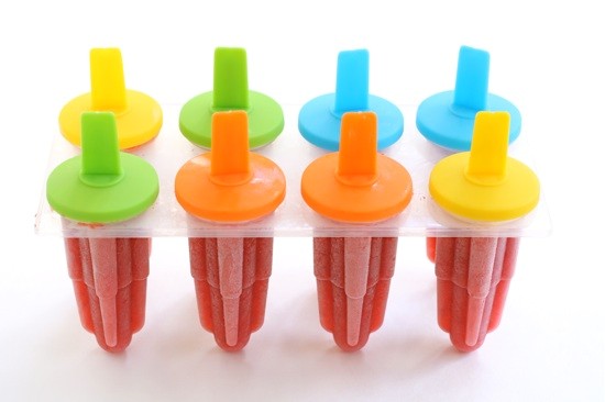 Strawberry popsicles