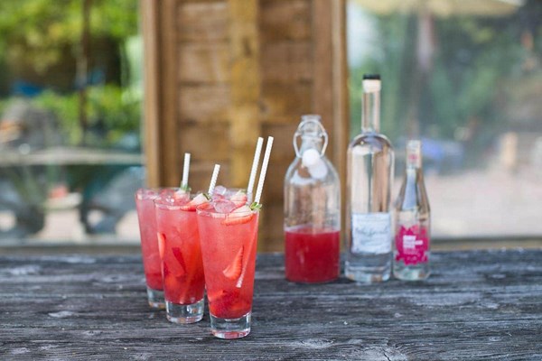 Strawberry rhubarb Collins