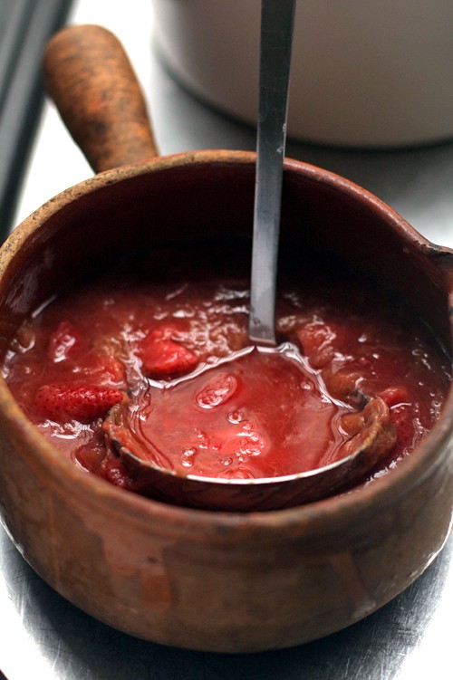 Strawberry-rhubarb compote