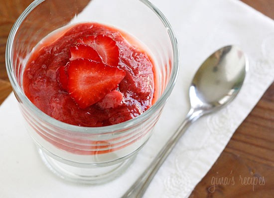 Strawberry rhubarb compote