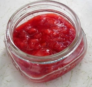 Strawberry-rhubarb compote