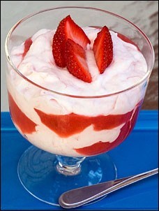 Strawberry-rhubarb fool