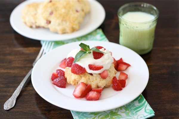 Strawberry rhubarb shortcake