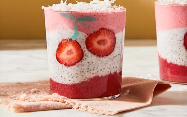 Strawberry rose smoothie