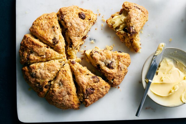 Strawberry scone loaf