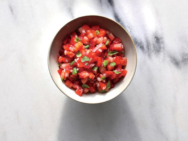 Strawberry-shallot salsa
