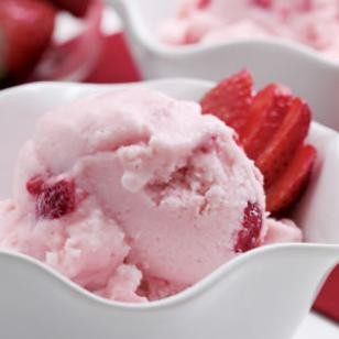Strawberry sherbet